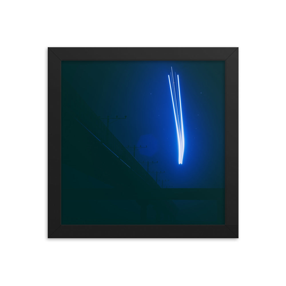 Starship Launch (Framed Print)