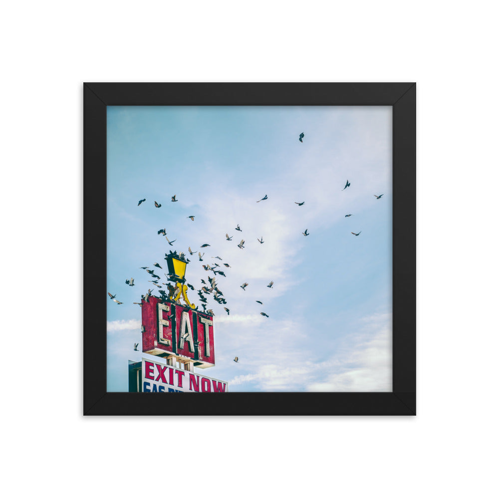 Eat (Framed Print)