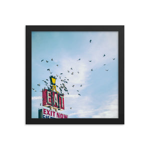 Eat (Framed Print)