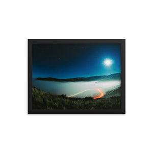 Moonlit Inversion (Framed Print)
