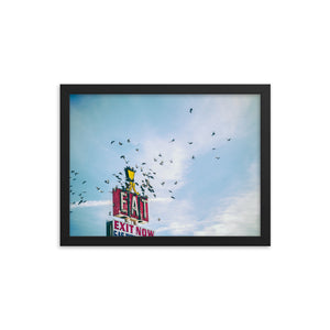 Eat (Framed Print)