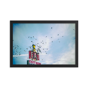 Eat (Framed Print)