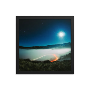 Moonlit Inversion (Framed Print)