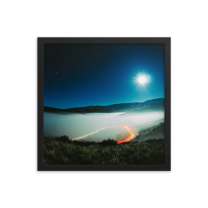 Moonlit Inversion (Framed Print)