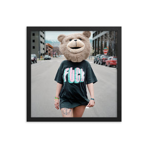 Fuck (Framed Print)
