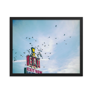 Eat (Framed Print)
