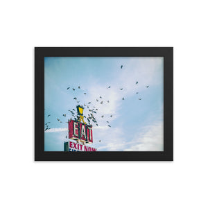 Eat (Framed Print)