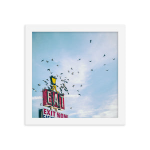 Eat (Framed Print)