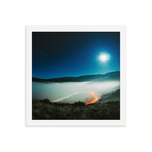 Moonlit Inversion (Framed Print)