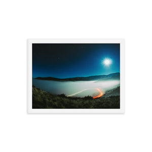 Moonlit Inversion (Framed Print)