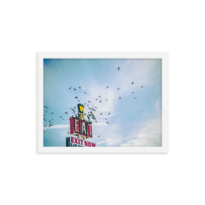Eat (Framed Print)