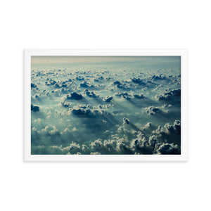Sunset in the Clouds (Framed Print)