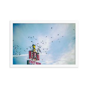 Eat (Framed Print)