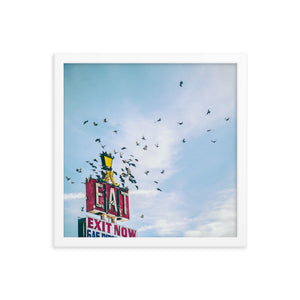 Eat (Framed Print)