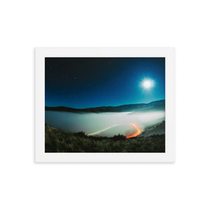 Moonlit Inversion (Framed Print)