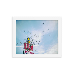 Eat (Framed Print)